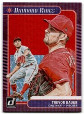 2021 Donruss #23 Trevor Bauer Holo Red Cincinnati Reds