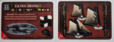 Wizkids Pirates CSG Gilded Monkey #012 COMMON Unpunched Ship