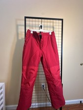 L.L.Bean Kids Insulated Waterproof Ski Snow Pants Red Size 18