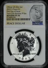 2023-S Peace Dollar from 2 Coin Reverse Proof Set NGC RP-70 First Day Of Issue