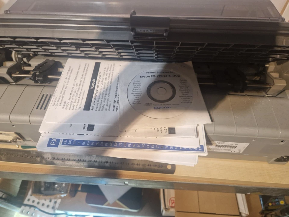 Epson FX-2190 Nadeldrucker A3 Netzwerkmodul RJ45 Anschluss LAN Netzwerk - Bild 3 von 4