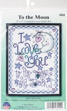 Design Works Counted Cross Stitch Kit 5"X7"-To The Moon (14 Count) - DW3222