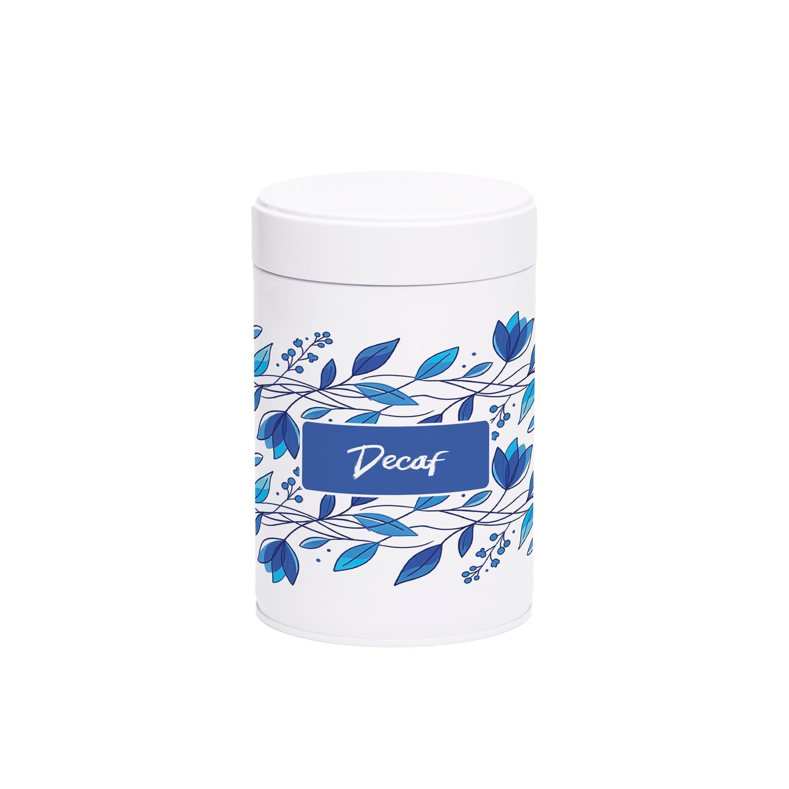 Purely Home Blue Petals Twist-Lid Kitchen Canister - Decaf - Image 2