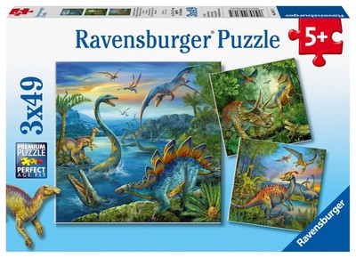 Faszination Dinosaurier. Puzzle 3 X 49 Teile | Spiel | Deutsch (2012) | 09317