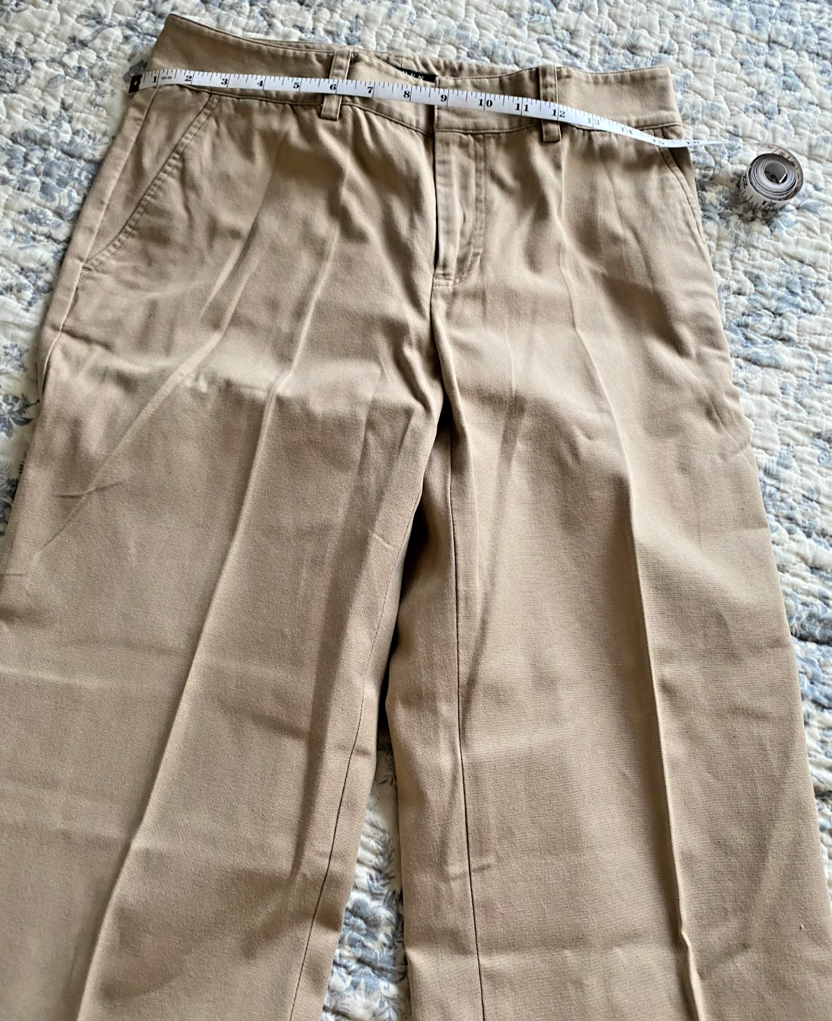 Ralph Lauren Women's size 4 tan khaki/chino pants 100% Cotton straight leg thumbnail 10