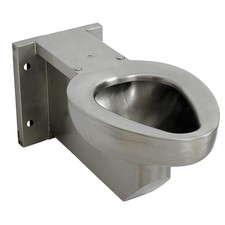 ACORN R2105-W-1 Prison Toilet,SS,Back Spud,Wall Mount 49T883