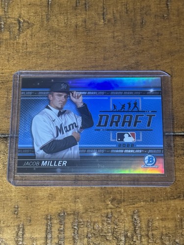 2022 Bowman Chrome - Jacob Miller DRAFT NIGHT BLUE REFRACTOR #/250 π₯!!