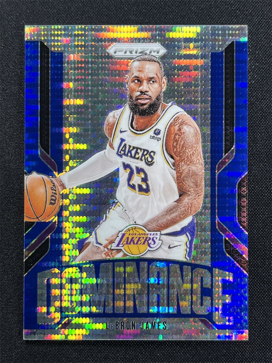 2024-25 Panini Prizm LeBron James #14 Blue Pulsar Prizm Dominance Lakers /99
