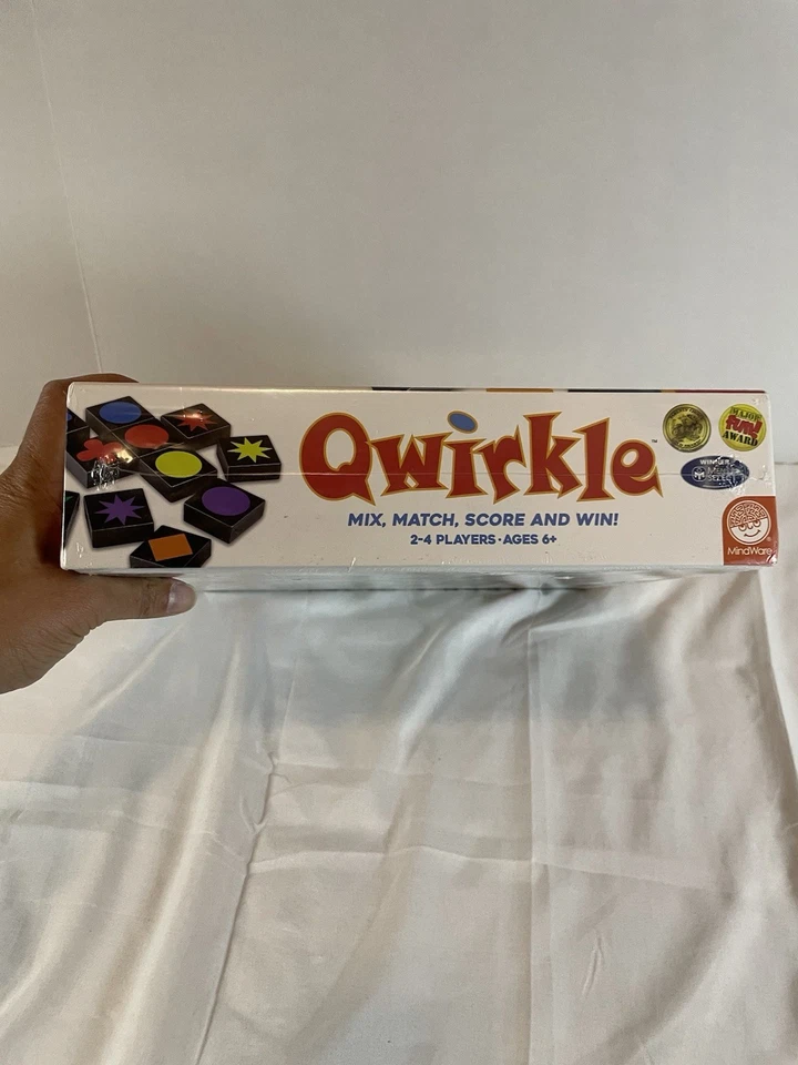 Qwirkle Board Game for 2-4 Players Focus On Shapes & Colors by MindWare New - Image 4 of 4