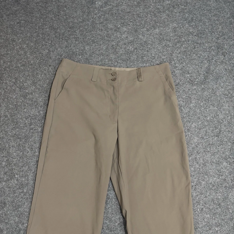 Pantalones capri Nike Golf Dri-fit para mujer talla 12 ropa deportiva marrón recortado Foto 3 de 4