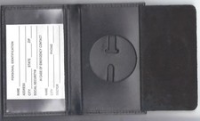 US Marshal Circle-Star Cut-Out Wallet to hold Single ID Card Badge Not Included