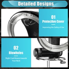 Professional Halo Infrared Hair color Processor Salon Dryer Rolling stand 1KW