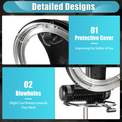1KW Professional Halo Infrared Hair color Processor Salon Dryer+Rolling Stand