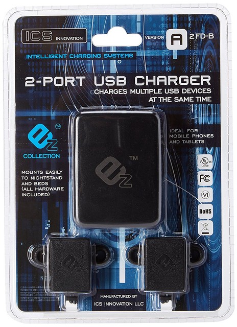Ics Innovation 2 Port Usb Charger A 2fd B Mounts Easily To Nightstands For Sale Online Ebay