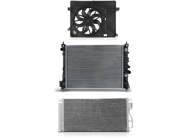 11WB42N Radiator A/C Condenser and Cooling Fan Kit Fits 2015-2020 Chevy ...