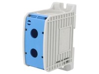 81301003 Verbinder: Schienen- Stb 300Mm2 Wege: 1 Klemmen: 2 Blau TS35 Simet