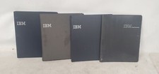Lot of 4 Vintage IBM Computer Binder Folders Black