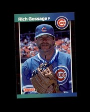 Rich Gossage Hand Signed 1989 Donruss Chicago Cubs Autograph