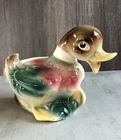 Vintage Ceramic Shawnee Pottery Mallard Duck Planter #720USA Bird Flower Pot