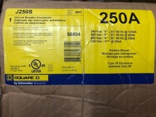Square D J250S 250 Amp 600 Volt H/J Frame 3R Circuit Breaker Enclosure NEW