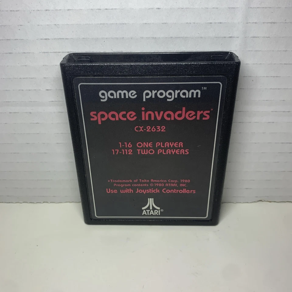 Space Invaders CX-2632 - Atari 2600 Game Cartridge w/manual 1980 - Authentic - Image 2 of 4