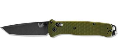Benchmade Bailout 537GY1 3.38 inch M4 Blade w/ Woodland Green Handles