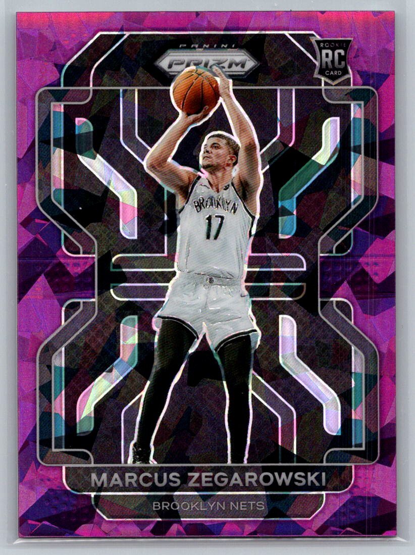 2021  Panini Prizm #300 Marcus Zegarowski Purple Ice 013/149