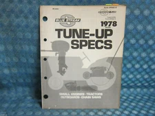 1965-78 Original Small Eng. Marine Chain Saw Tune Up Specs Oliver Ford Clinton