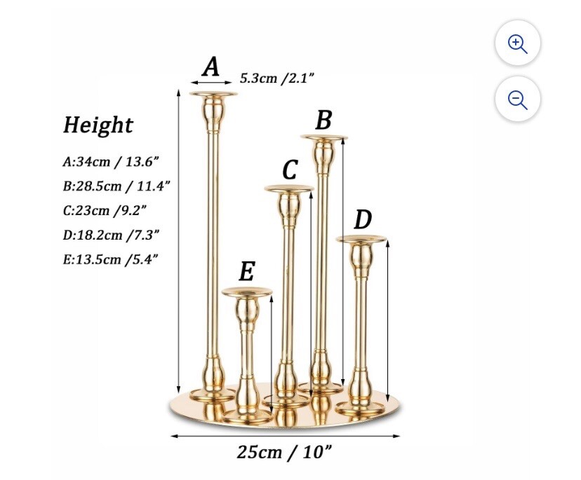 Wedding Centerpiece Tapered Candelabra Candle Holder
