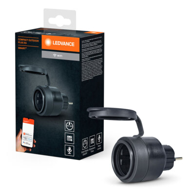 Ledvance Smart+ Plug EU Steckdose außen IP44 schaltbar App Google Alexa WiFi
