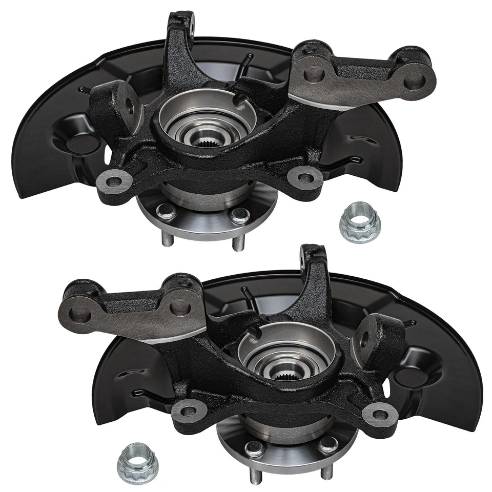 Front Steering Knuckles Wheel Hub Outer Tie Rods for 2012-2017 Toyota Camry 2.5L - Image 3 of 4