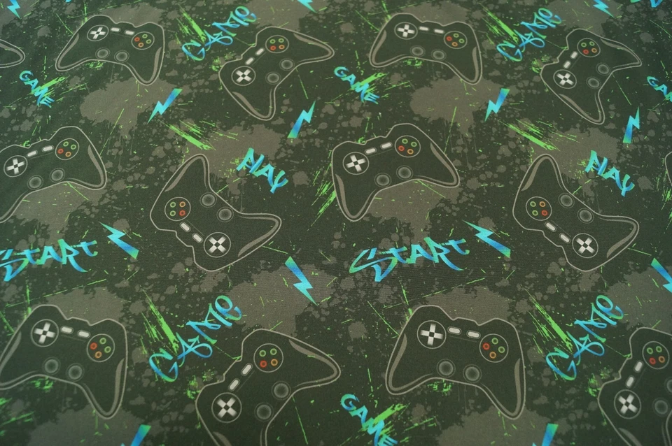 Softshell Print Fabric KATINOH Modestoffe Outdoorstoffe 50x145 CM I At A Gamer