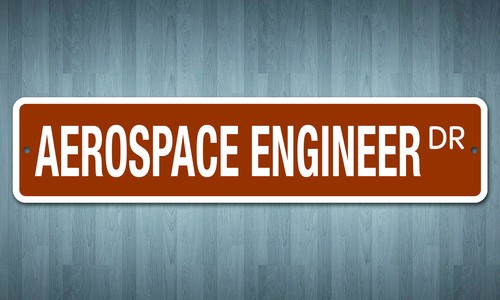 5039 SS Aerospace Engineer 4" x 18" Novelty Street Sign Aluminum - Picture 2 of 2