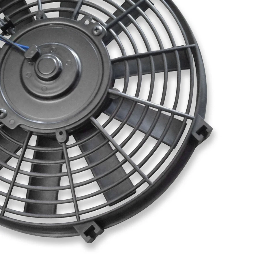 Универсальный тонкий вентилятор 10 дюймов электрический радиатор охлаждения 12 В 1570 куб. футов/мин вентилятор - Изображение 3 из 3