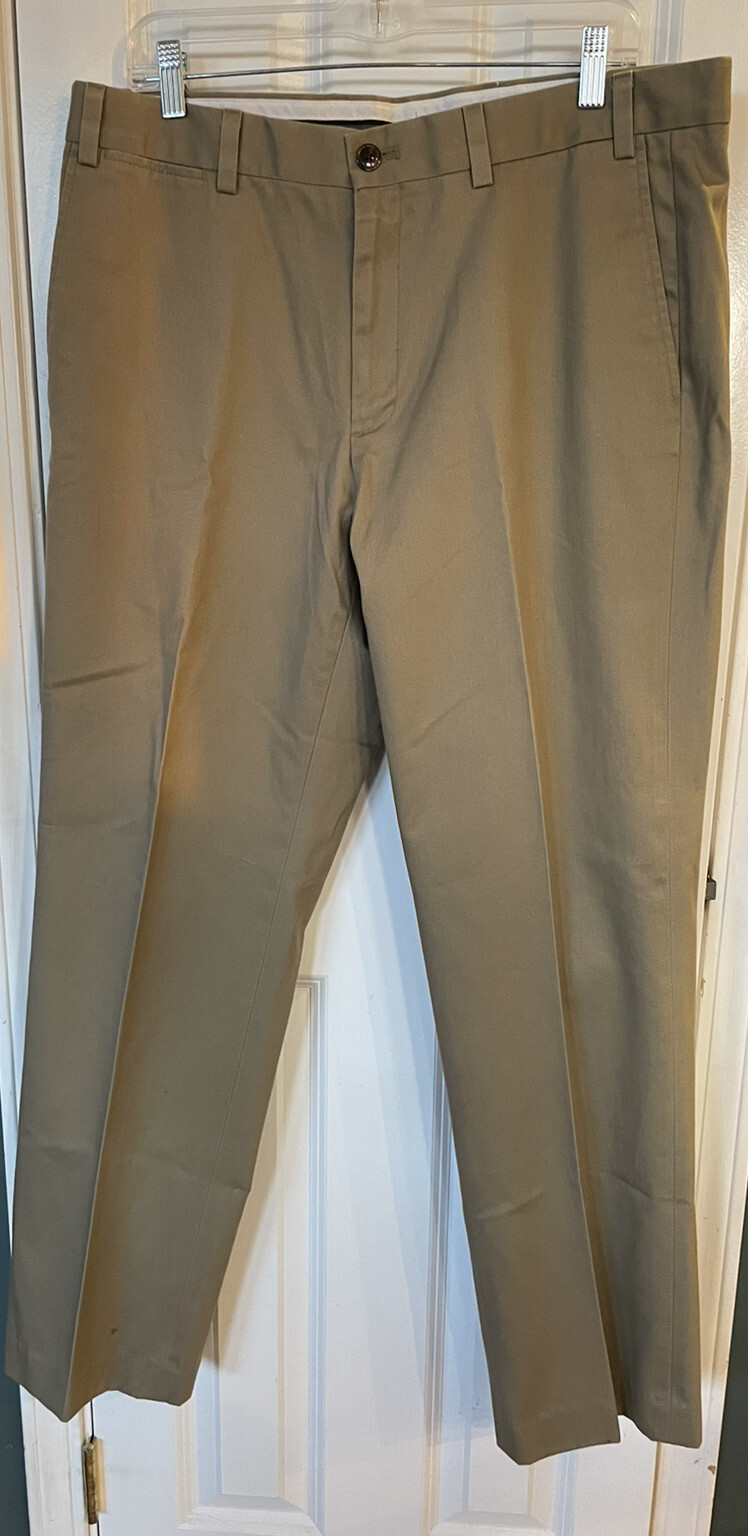 Eddie Bauer Mens 36x32 Beige Khaki Pants Classic Fit Preowned Excellent Condition