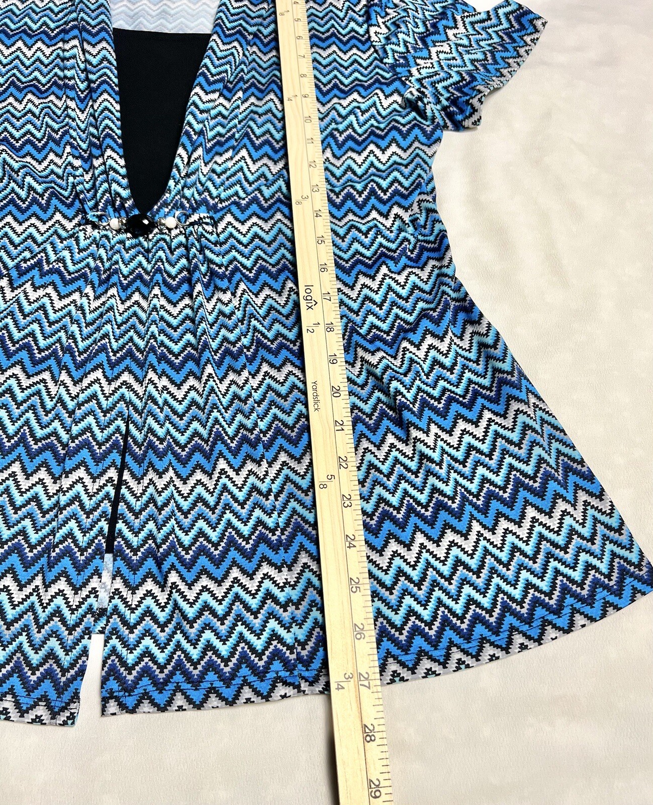 Notations Women’s Chevron Pattern Short Sleeve To… - image 4