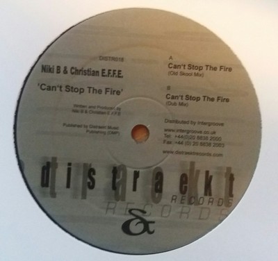 Niki B & Christian E.F.F.E. ''Can`t Stop The Fire'' * DISTR01