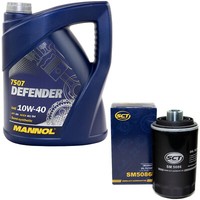 MotoröL Set 10W-40 5 Liter + ÖLfilter SM 5086 FüR Audi TT A4 A5 Cabriolet