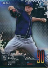 2019 Bowman Chrome Scouts Top 100 #BTP-90 Logan Allen San Diego Padres Baseball