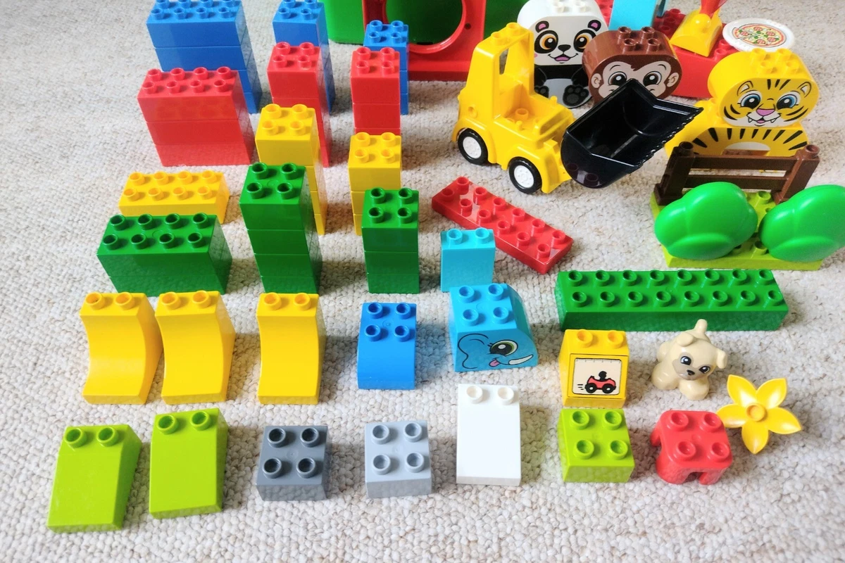 LEGO DUPLO Large Storage Box Tub Bucket - Ship - Bricks - Animals