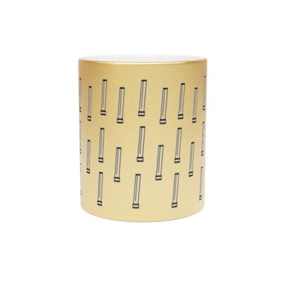Magzilla Metallic Coffee Mug Silver / Gold (11oz)