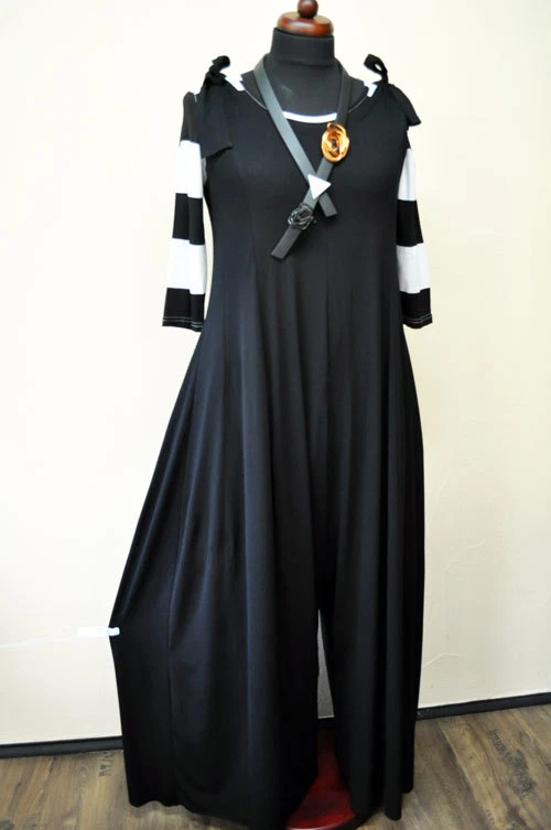 Lagenlook Traum-Overall  Marlene-Stil tiefer Schritt BLACK Gr 42,44,46,48,50 - Bild 3 von 3