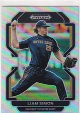 2022 PRIZMS SILVER RC LIAM SIMON SAN FRANCISCO GIANTS PRIZM ROOKIE #123
