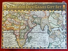 2003 Robert Frederick Limited World Map Card and Dice Games Gift Set NEW Sealed
