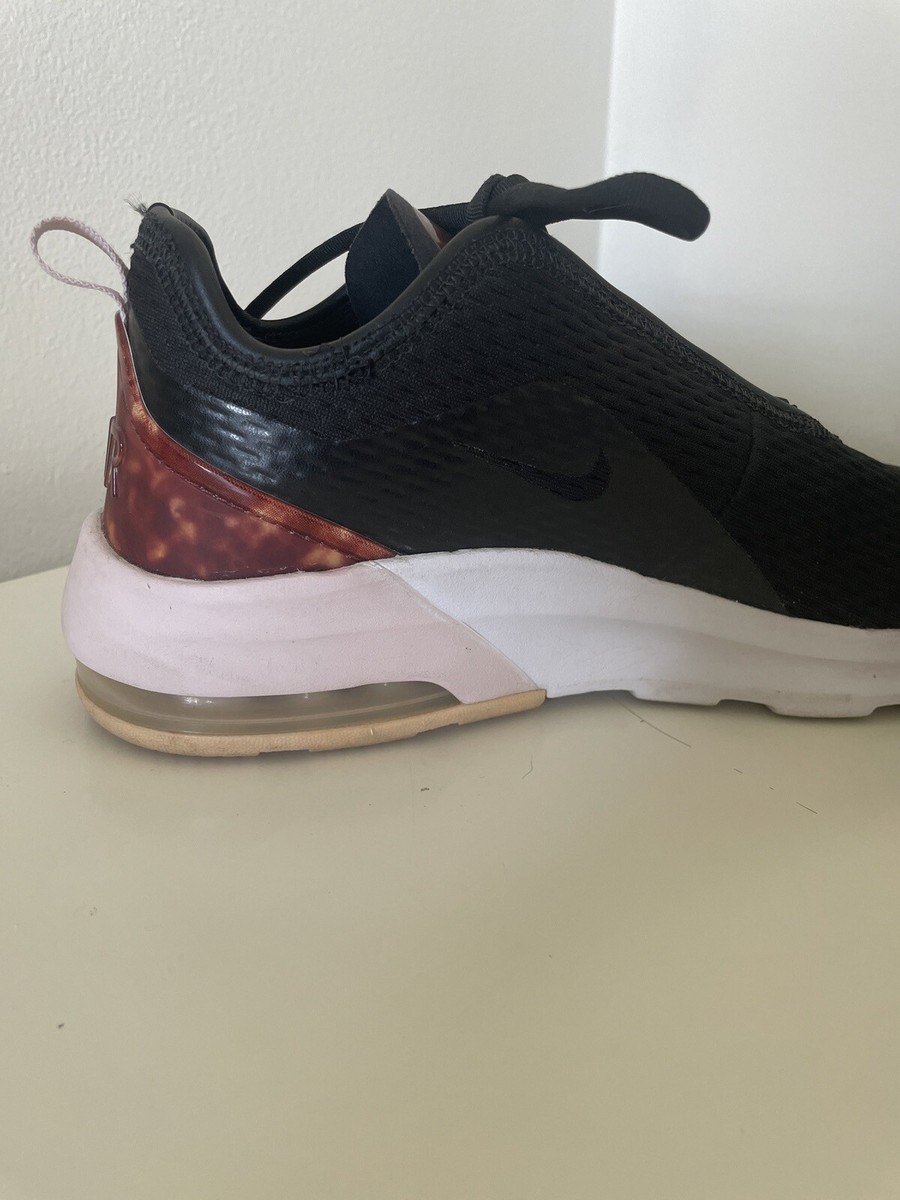 nike air max motion 2 black white barely rose