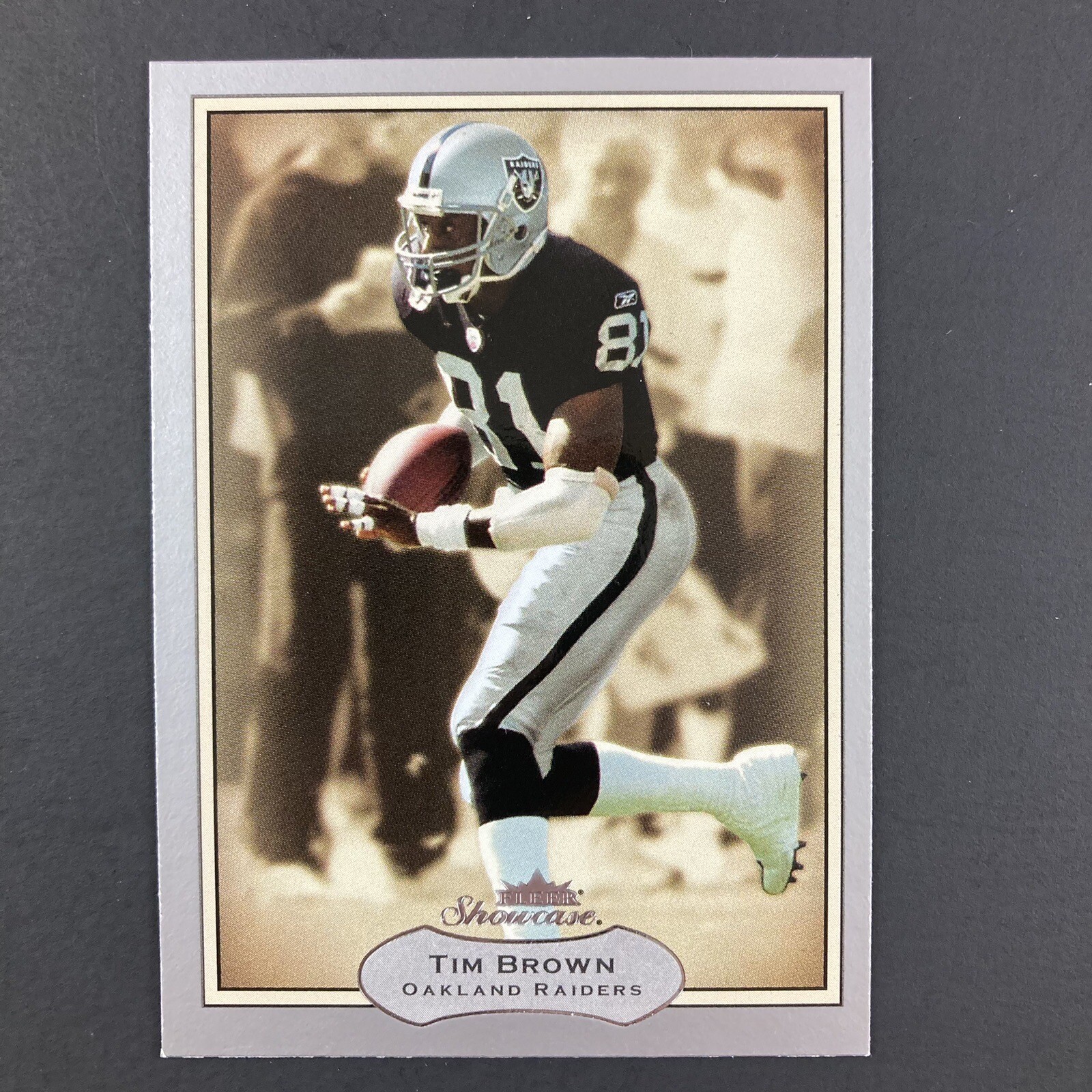 Tim Brown 2003 Fleer Showcase Card #51 NFL Oakland Raiders
