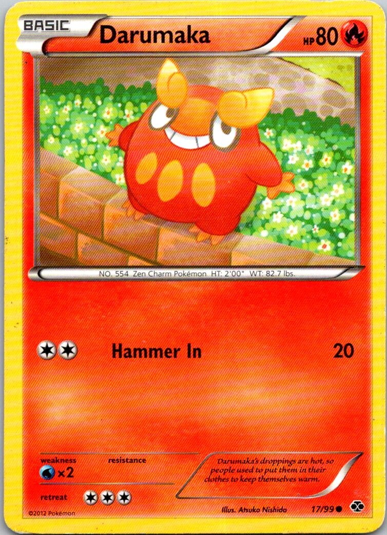 Darumaka 17/99 BW Next Destinies Pokemon Card Common