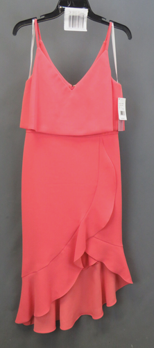 aqua asymmetric ruffle dress