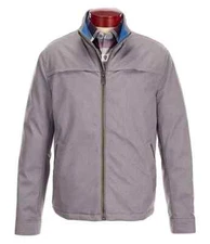 Hart Schaffner Marx Men's Dixon Long-Sleeve Stand-Collar Jacket, Smoke Gray, XXL