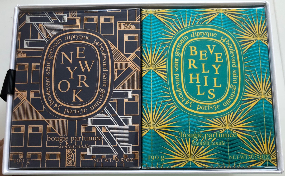 Diptyque City Candles- Beverly Hils and New York 190g each. in box